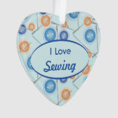 Boutons et aiguilles à coudre I Love Sewing (devant)