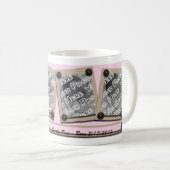 Boutons et supports roses Mug (Devant droit)