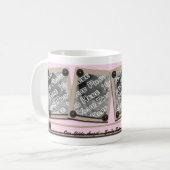 Boutons et supports roses Mug (Devant gauche)