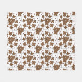 Boutons rouges Fleurs de papier Brown Couverture e (Devant (Horizontal))