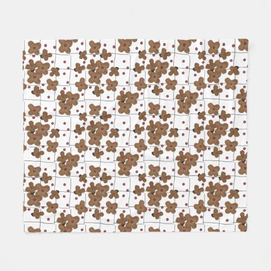 Boutons rouges Fleurs de papier Brown Couverture e (Devant (Horizontal))