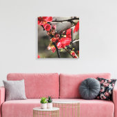 Boutons rouges toile florale Impression (Insitu(Salon))