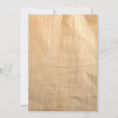 Boutons Rustiques Invitation à la douche nuptiale (Dos)