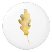 Boutons simples de tiroir de feuille de chêne (Devant)