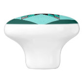 Boutons verts et blancs de conception d'édredon (Côté)