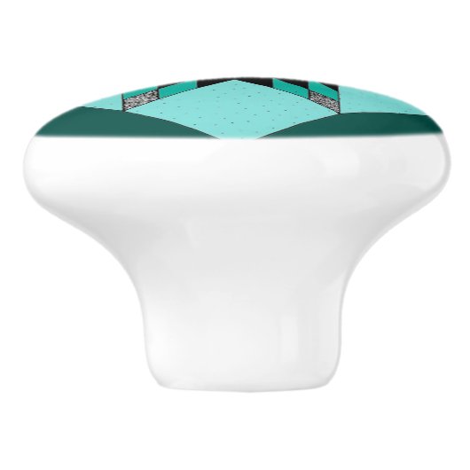 Boutons verts et blancs de conception d'édredon (Côté)