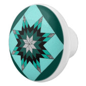 Boutons verts et blancs de conception d'édredon (Droite)