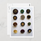 Boutons vintages - Carte postale (Devant / Derrière)