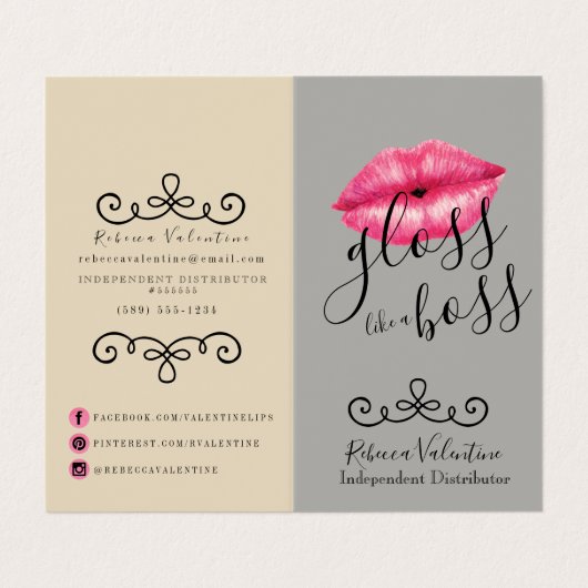 Bouts et carte de visite de distributeur de (Extérieur déplié)