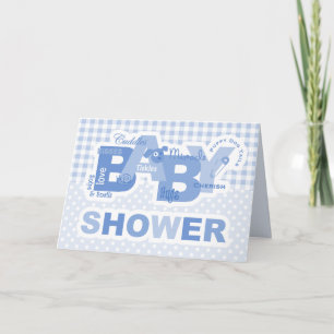 Bouts et invitation de carte de baby shower