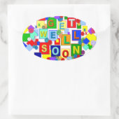 BOUTTONS ~ Obtenir bien Sticker ovale (Sac)