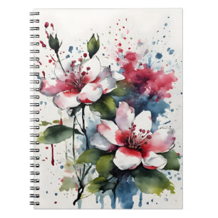 Bouvardia - Watercolor bloemen Notitieboek