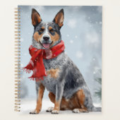 Bouvier Australien dans la neige de Noël (Devant)