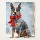 Bouvier Australien dans la neige de Noël (Dos)