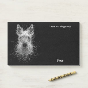 Bouvier des Flandres Abstracte Kunst Hondennaam Post-it® Notes