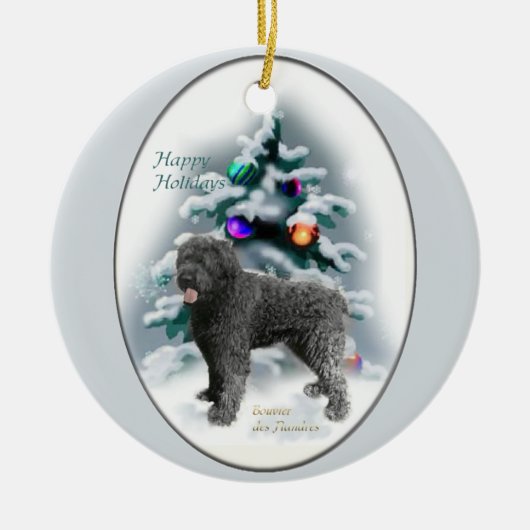 Bouvier des Flandres Cadeaux de Noël Ornement (Devant)
