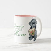Bouvier des Flandres Coeur Maman Mug à deux tonali (Devant droit)