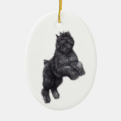 Bouvier des Flandres Dog Art Ornament (Voorkant)