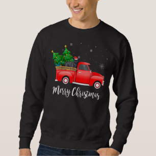 Bouvier Des Flandres Dog Riding Red Truck Christma Trui