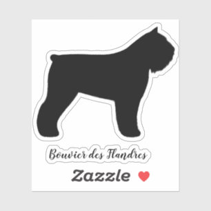 Bouvier des Flandres Dog Silhouette Cool Canine Sticker