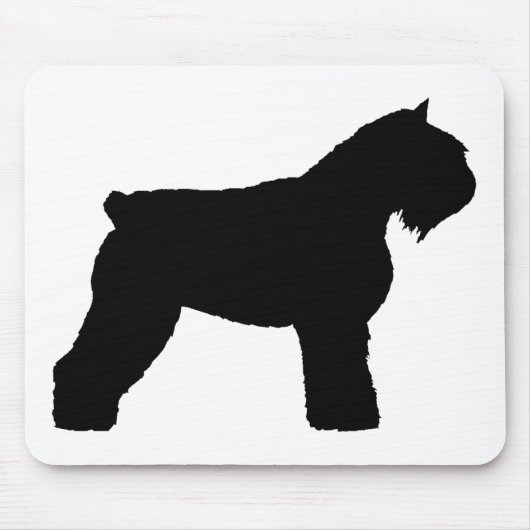 Bouvier des Flandres Dog (zwart) Muismat (Voorkant)