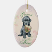 Bouvier des Flandres Heart Ma Ceramic Ornament (Rechts)