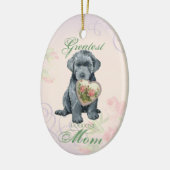 Bouvier des Flandres Heart Ma Ceramic Ornament (Links)