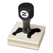 Bouvier des Flandres Hondenras Silhouet Rubberstempel (Stempel)