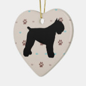 Bouvier des Flandres Keramisch Ornament (Links)