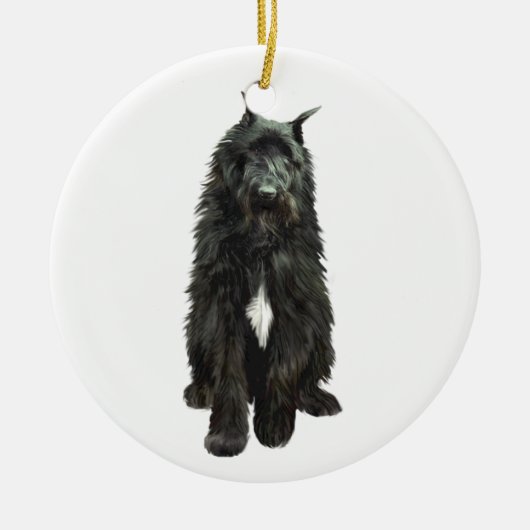 Bouvier des Flandres Keramisch Ornament (Voorkant)
