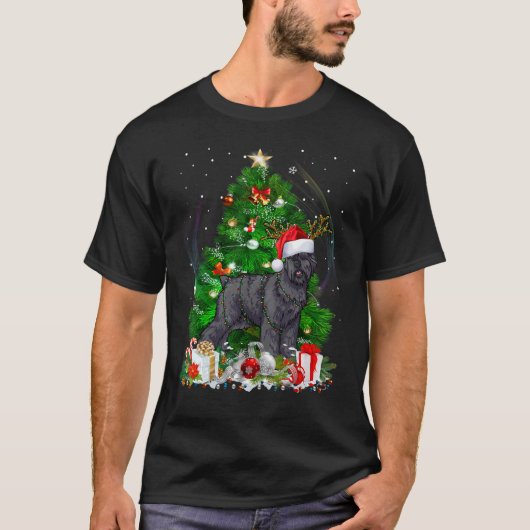 Bouvier Des Flandres kerstboom Light Pajama D T-shirt (Voorkant)
