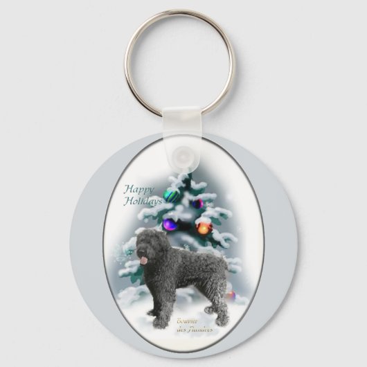 Bouvier des Flandres kerstcadeaus Sleutelhanger (Voorkant)