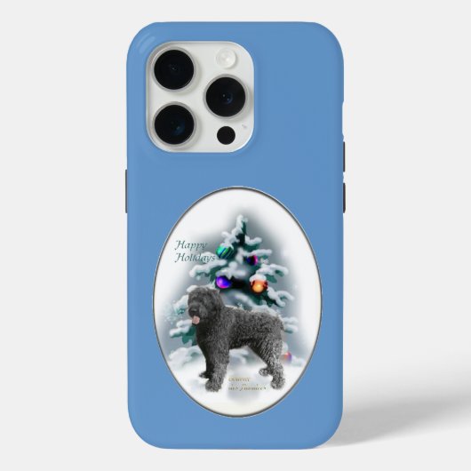 Bouvier des Flandres Kerstmis Case-Mate iPhone Case (Achterkant)