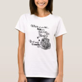 Bouvier des Flandres moderne slogan voor schattig T-shirt (Voorkant)