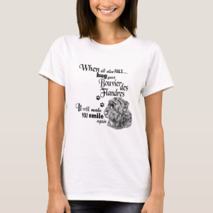 Bouvier des Flandres moderne slogan voor schattig T-shirt