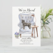 Bouvier des Flandres Moving Announcement Aankondiging (Staand voorkant)