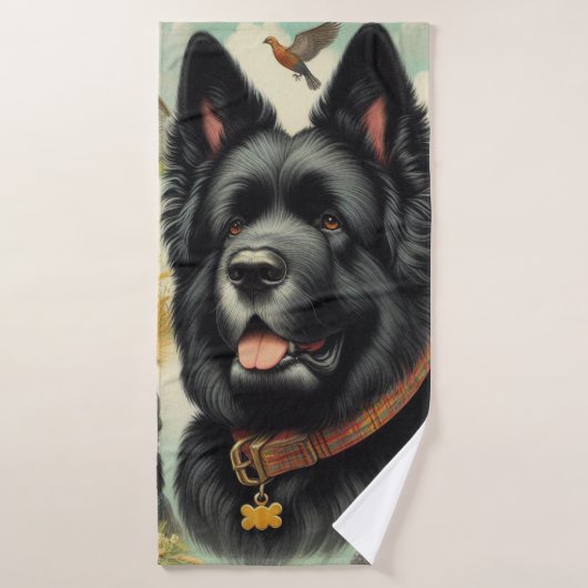 Bouvier des Flandres naadloos Badhanddoek (Badhanddoek)