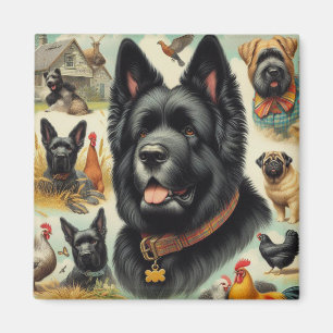 Bouvier des Flandres naadloos Magneet