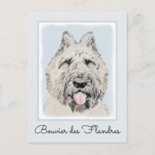 Bouvier des Flandres Painting - Original Dog Art Briefkaart