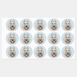 Bouvier des Flandres Painting - Original Dog Art Labels