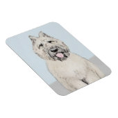 Bouvier des Flandres Painting - Original Dog Art Magneet (Rechterzijde)