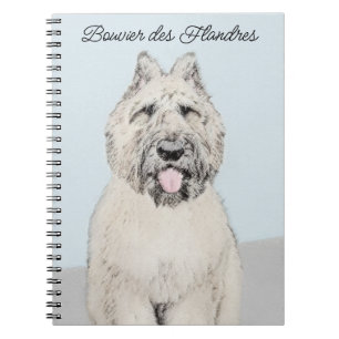 Bouvier des Flandres Painting - Original Dog Art Notitieboek