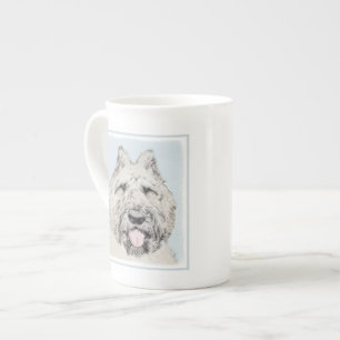 Bouvier des Flandres Painting - Original Dog Art Porselein Kop