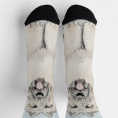 Bouvier des Flandres Painting - Original Dog Art Sokken (Top)