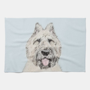 Bouvier des Flandres Painting - Original Dog Art Theedoek