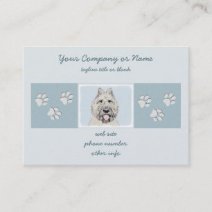 Bouvier des Flandres Painting - Original Dog Art Visitekaartje