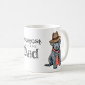 Bouvier des Flandres Papa Café Mug (Devant droit)
