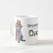 Bouvier des Flandres Papa Café Mug (Devant gauche)