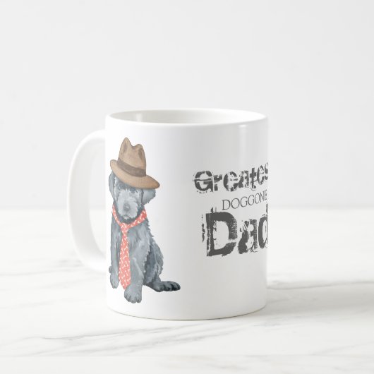 Bouvier des Flandres Papa Café Mug (Devant gauche)