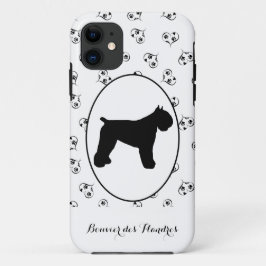 Bouvier des Flandres Silhouette iPhone 11 Hoesje